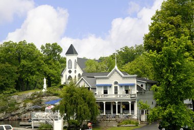 ABD ve Kanada sınırında st lawrence Nehri üzerinde 1000 Islands.