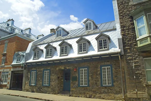 Metal roofed Building in Quebec in Canada possibly Capucine Convent — Stock Photo, Image