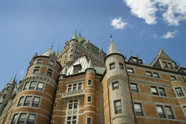 Hotel ve stylu zámek v Québec Kanada — Stock fotografie