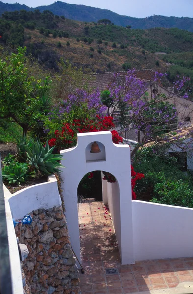 Frigiliana nelle montagne dell'Alpujarra sulla Costa del Sol in Andalusia Spagna — Foto Stock