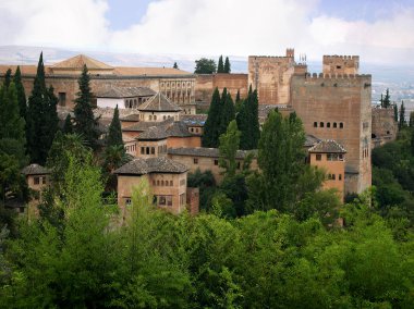 alhambra palace, granada, İspanya