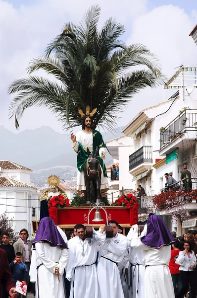 Påsk processioner i benalmadena Spanien — Stockfoto