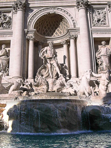 Trevi Fountain Finished 1762 Designed Nicola Salvi Believed You Throw — Stock Photo, Image