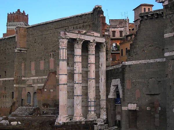 Het Forum Romanum Een Site Gelegen Het Centrum Van Oude — Stockfoto