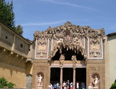 pitti palace ve boboli bahçeleri, Floransa, İtalya.