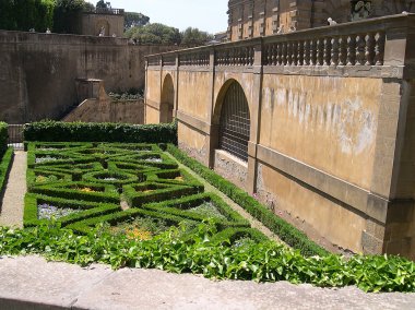 The Pitti Palace and Boboli Gardens, Florence, Italy. clipart