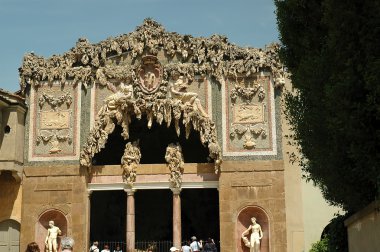pitti palace ve boboli bahçeleri, Floransa, İtalya.