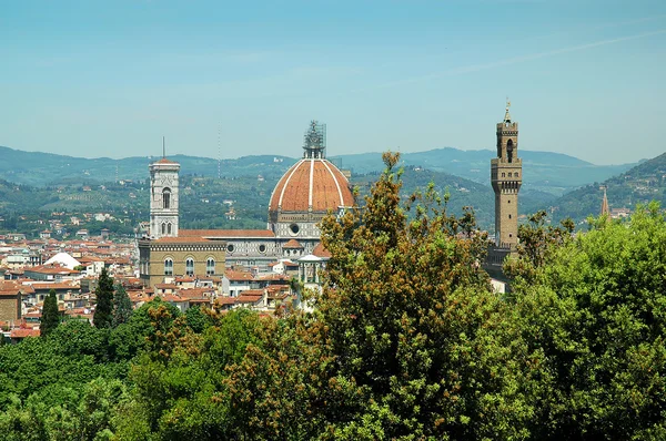 View from the Boboli Gardens of the Duomo or Cathedral in Florence Italy — Stock Photo, Image