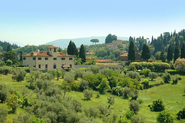 Boboli gardens Floransa İtalya çevresindeki kırsal üzerinde göster — Stok fotoğraf