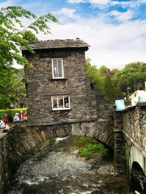 Bridge house lake District Kuzey İngiltere'nin Ambleside