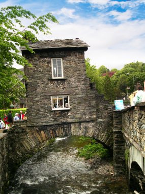 Bridge House in Ambleside in the Lake District of Northern England clipart