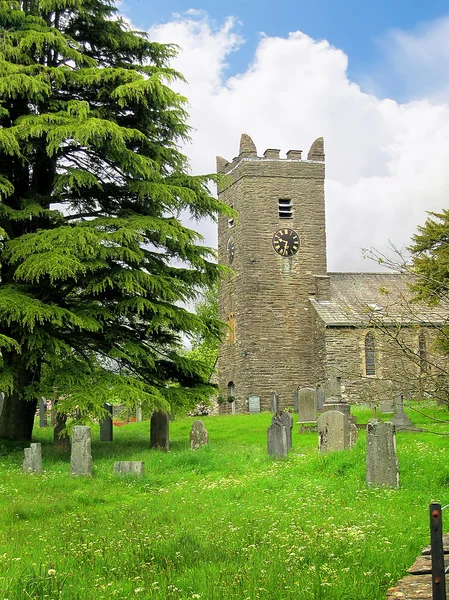 Church in Grasmere Village in the Lake District of Northern England — Stock Photo, Image