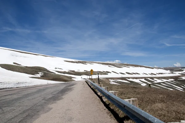 Snow line above Jackson Hole Wyoming — Stock Photo, Image