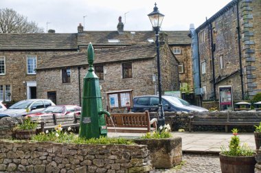 grassington yorkshire dales ve linton köye düşer
