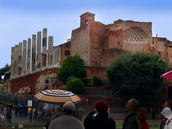 Der Tempel Der Venus Und Der Roma Wird Forum Rom — Stockfoto