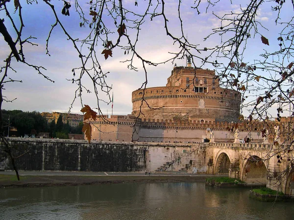 Castelo Santangelo Foi Construído Como Mausoléu Imperador Adriano Era Fortaleza — Fotografia de Stock