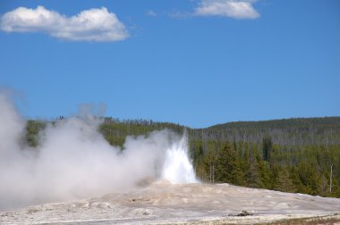 Old faithful Şofben yellowstone Milli Parkı wyoming ABD