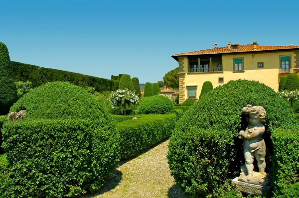 Jardim italiano em settignano em Toscana-Itália — 스톡 사진