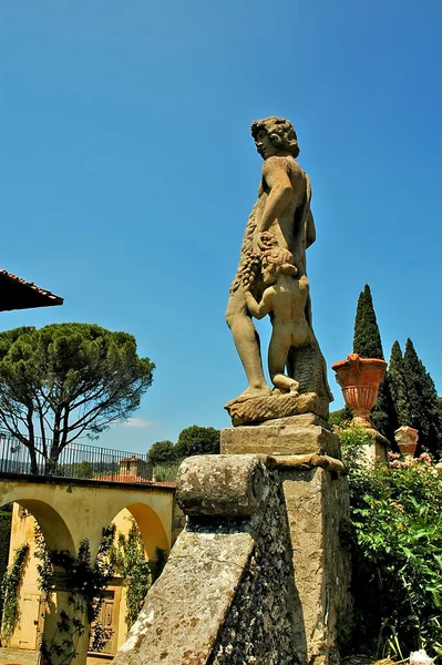 Italian Garden at Settignano in Tuscany Italy — Stock Photo, Image