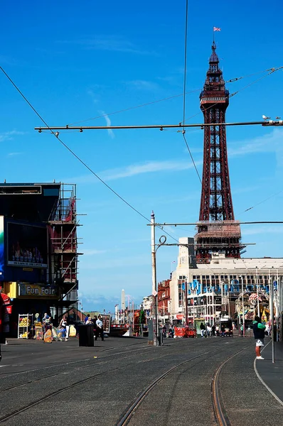 Blackpool Summer Entertainment Resort Specialising Variety Shows Featuring Range Entertainers — Stock Photo, Image