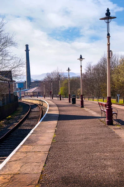 Lancashire Daki Rawtenstall Tren Stasyonu Doğu Lancashire Demiryolu Nun Kuzey — Stok fotoğraf