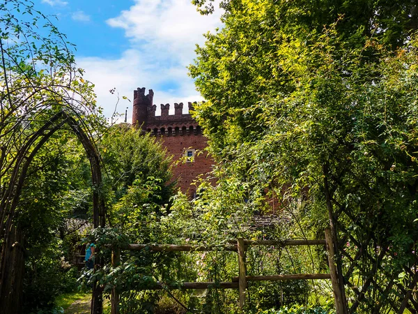 Det Finns Ett Stort Slott Turin Med Trädgård Till Synes — Stockfoto