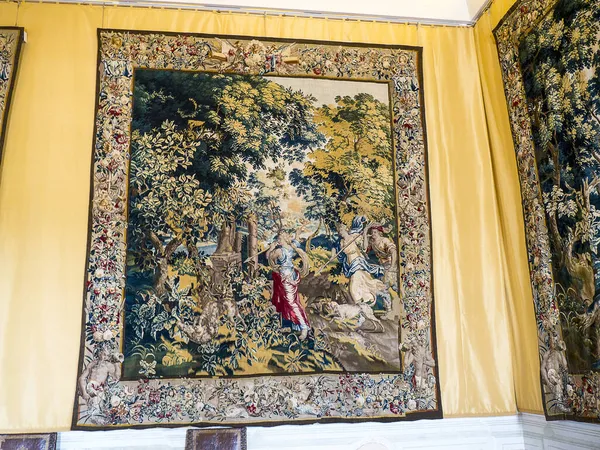 Wandteppich Hängt Einem Der Vielen Paläste Turin Italien Luxus Und — Stockfoto