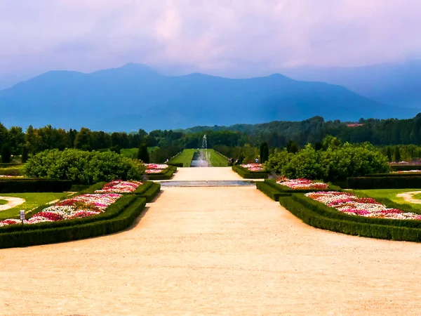 威尼斯庄园 Venaria Reale或Reggia 是位于意大利都灵郊外的皇家狩猎小屋 花园和风景秀丽 — 图库照片