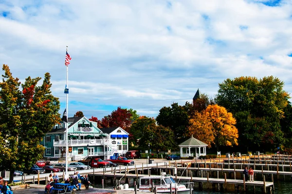 Озеро Вінніпесокі Англ Lake Winnipesaukee Найбільше Озеро Американському Штаті Нью — стокове фото