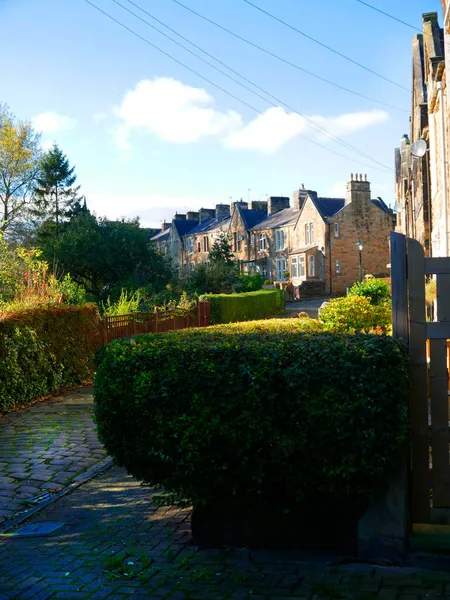 Filantropische Huisvesting Voor Arbeiders Mijnen Katoenfabrieken Van Padiham Dit Niet — Stockfoto