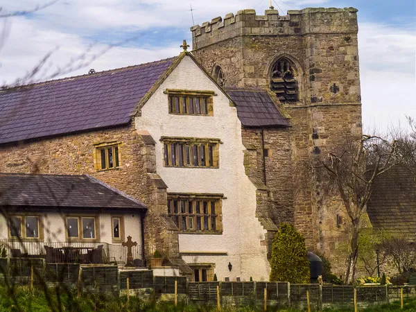 All Hallows Church Great Mitton Hall Village Great Mitton Lancashire — Stock Photo, Image