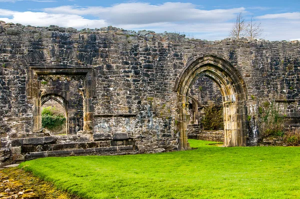 Abadia Whalley Vale Ribble Lancashire Nas Margens Rio Calder Após — Fotografia de Stock