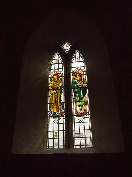 Der Mitton Church Ist Abgesehen Von Der 1593 Installierten Leinwand — Stockfoto