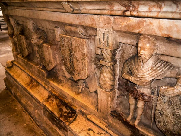 Mitton Church Aside Screen Which Installed 1593 Much Impressive Interior — Stock Photo, Image