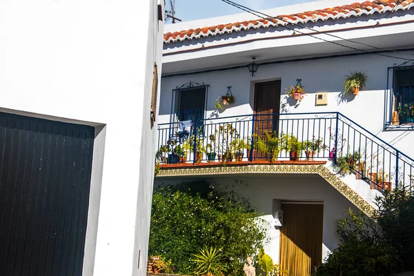 Canillas Albaida White Village Province Malaga Spain Forms Part Sun — Stockfoto