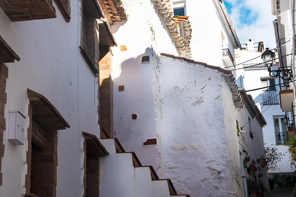 Canillas Albaida White Village Province Malaga Spain Forms Part Sun — Stok fotoğraf