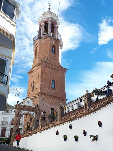 Competa White Town Mountains Mlaga Andalucia Southern Spain Known Its — Stockfoto