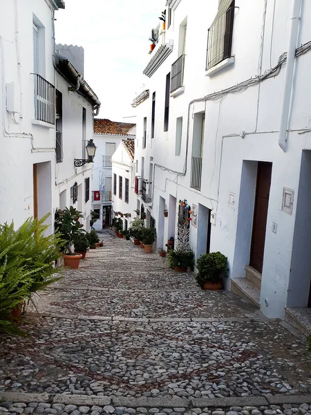 Frigiliana Endülüs Güney Spanya Bölgesinin Alpujarra Dağlarındaki Güzel Beyaz Köylerinden — Stok fotoğraf