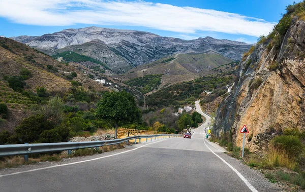 Mountain Roads Axarquia Area Costa Del Sol Southern Spain Mountainous — Stock Photo, Image