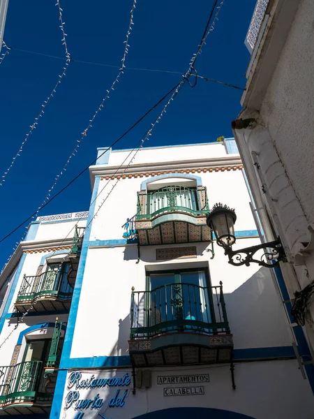 Architecture Nerja Costa Del Sol Southern Spain Ranges Fishermen Cottages — Stock Photo, Image