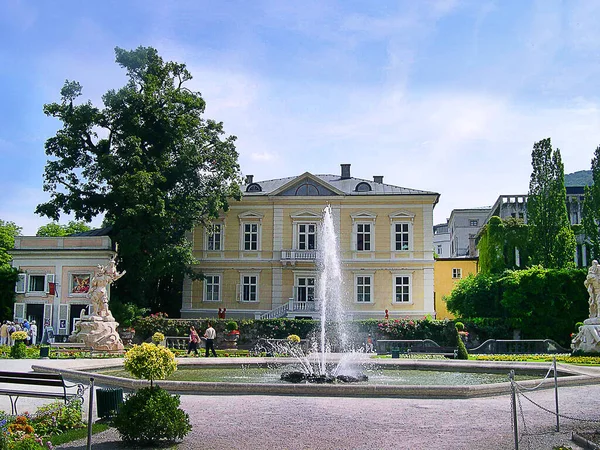 Mirabel Gardens Vacker Offentlig Park Centrum Salzburg Österrike — Stockfoto