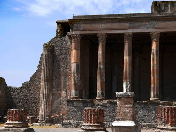 Basilica Pompeii Italy Buried Eruption Mount Vesuvius — стокове фото