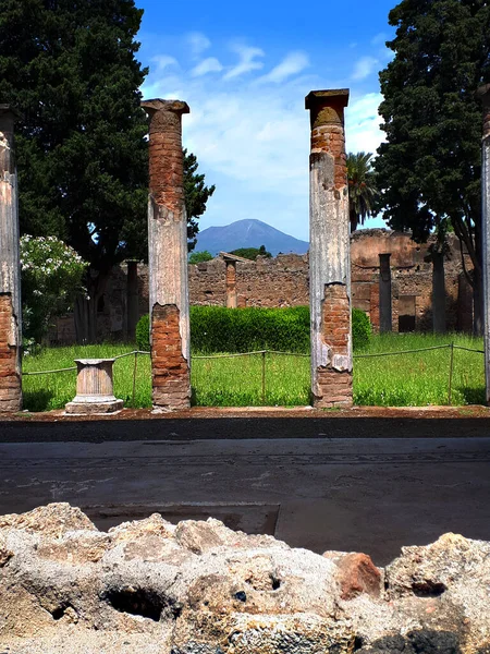 Garden House Dancing Fawn Pompeii Italy Buried Eruption Mount Vesuvius —  Fotos de Stock