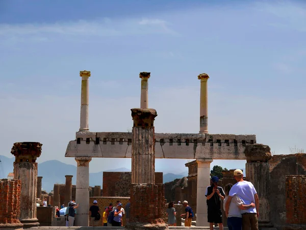 Forum Pompeii Italy Buried Eruption Mount Vesuvius —  Fotos de Stock