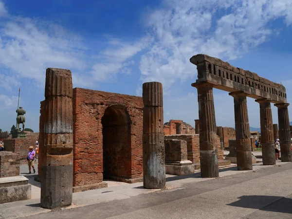 Forum Pompeii Italy Buried Eruption Mount Vesuvius — 스톡 사진