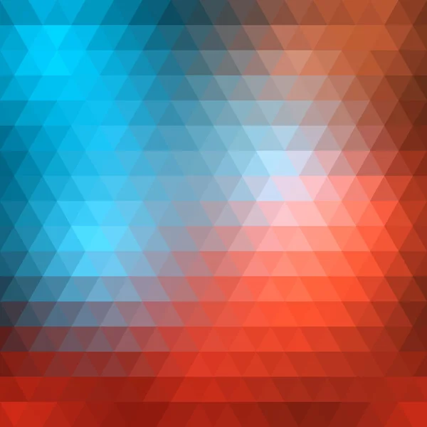 明るい三角形要素で構成される抽象的な幾何学的なマルチカラーの背景色 — ストックベクタ