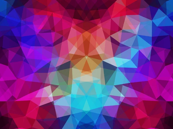 Abstrakta geometriska flerfärgad bakgrund bestående av ljusa triangulära element — Stock vektor
