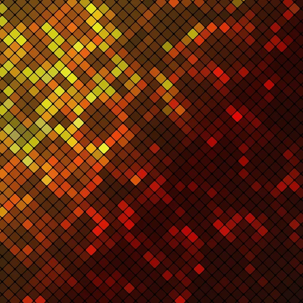 Fondo geométrico multicolor abstracto que consta de elementos cuadrados con esquinas redondeadas, que se coloca sobre un fondo negro — Vector de stock