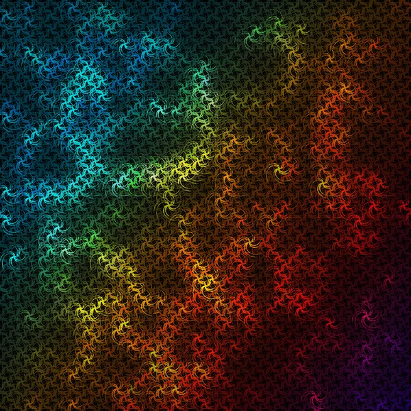 Multicolored background consisting of abstract elements forming a braided pattern — Stock vektor