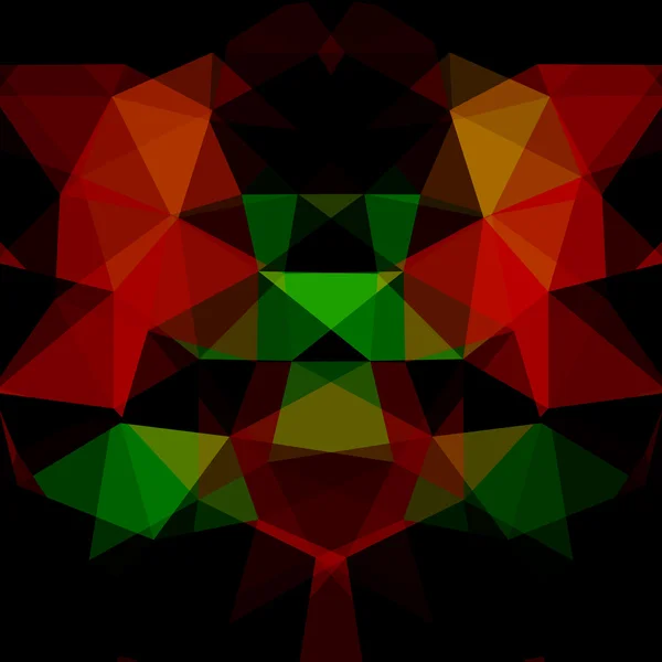 Abstrakta geometriska flerfärgad bakgrund bestående av ljusa triangulära element — Stock vektor